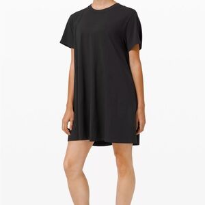 Lululemon All Yours Black T-Shirt Dress